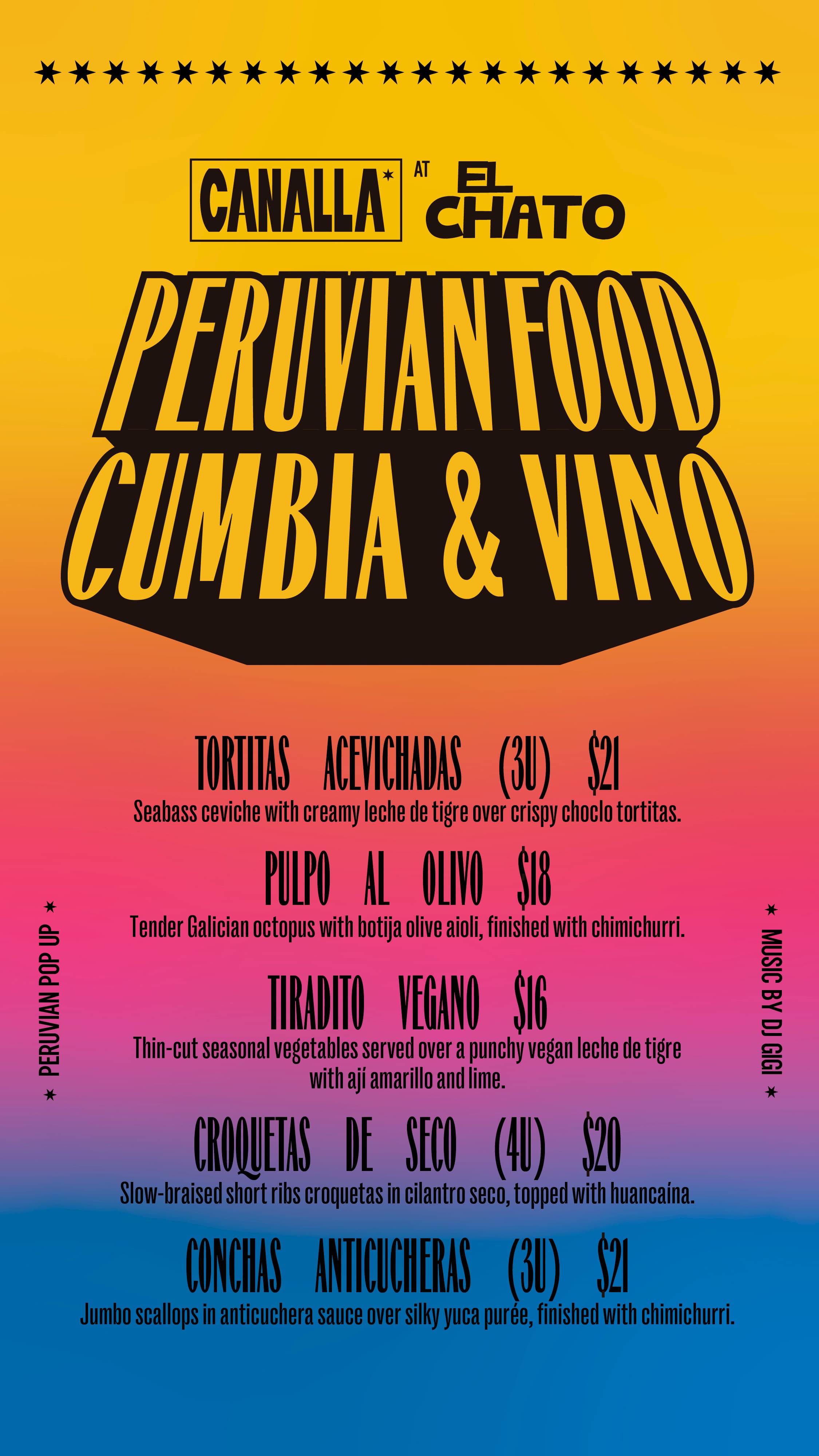 Canalla popup January 19, 2026