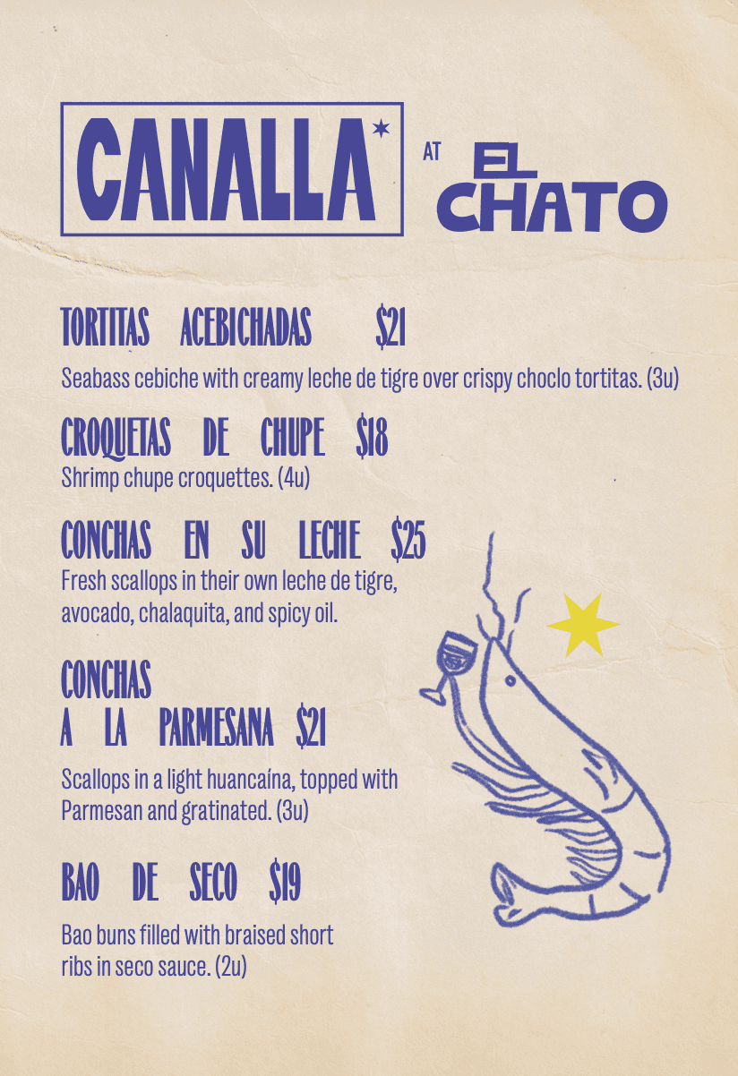 Canalla popup April 13, 2026