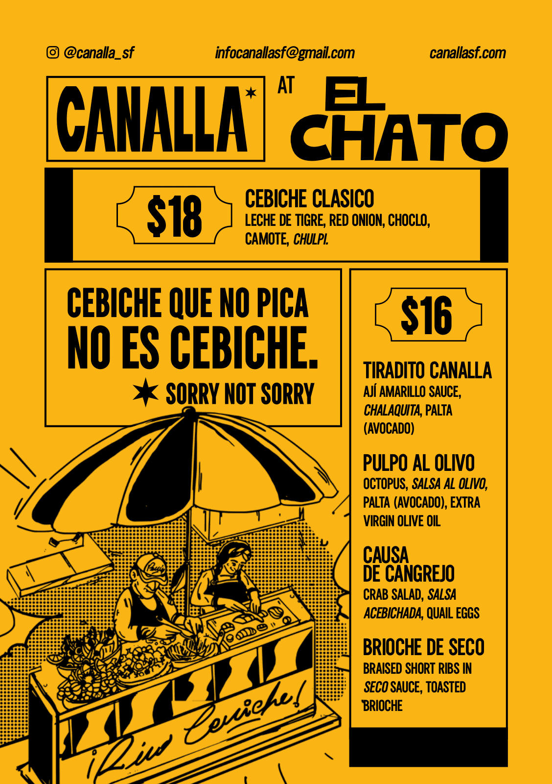 Canalla popup June 9, 2025